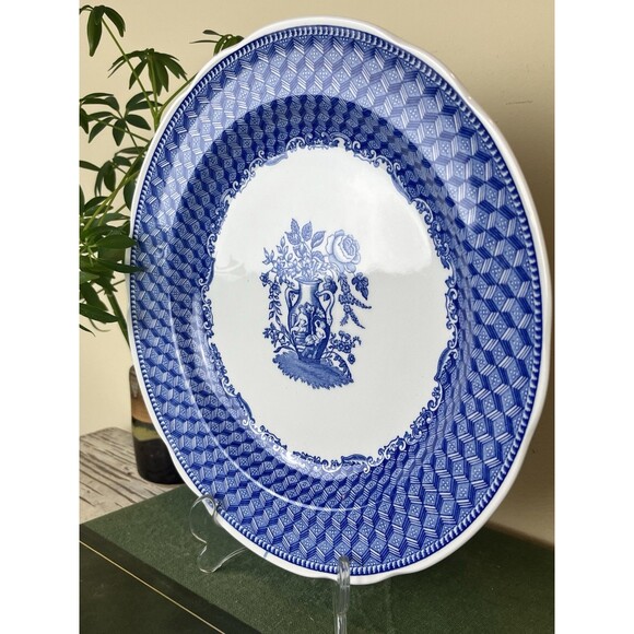 Vintage SPODE England Blue Room Collection Dinner Plate 10 1/2" Portland Vase - Picture 5 of 9